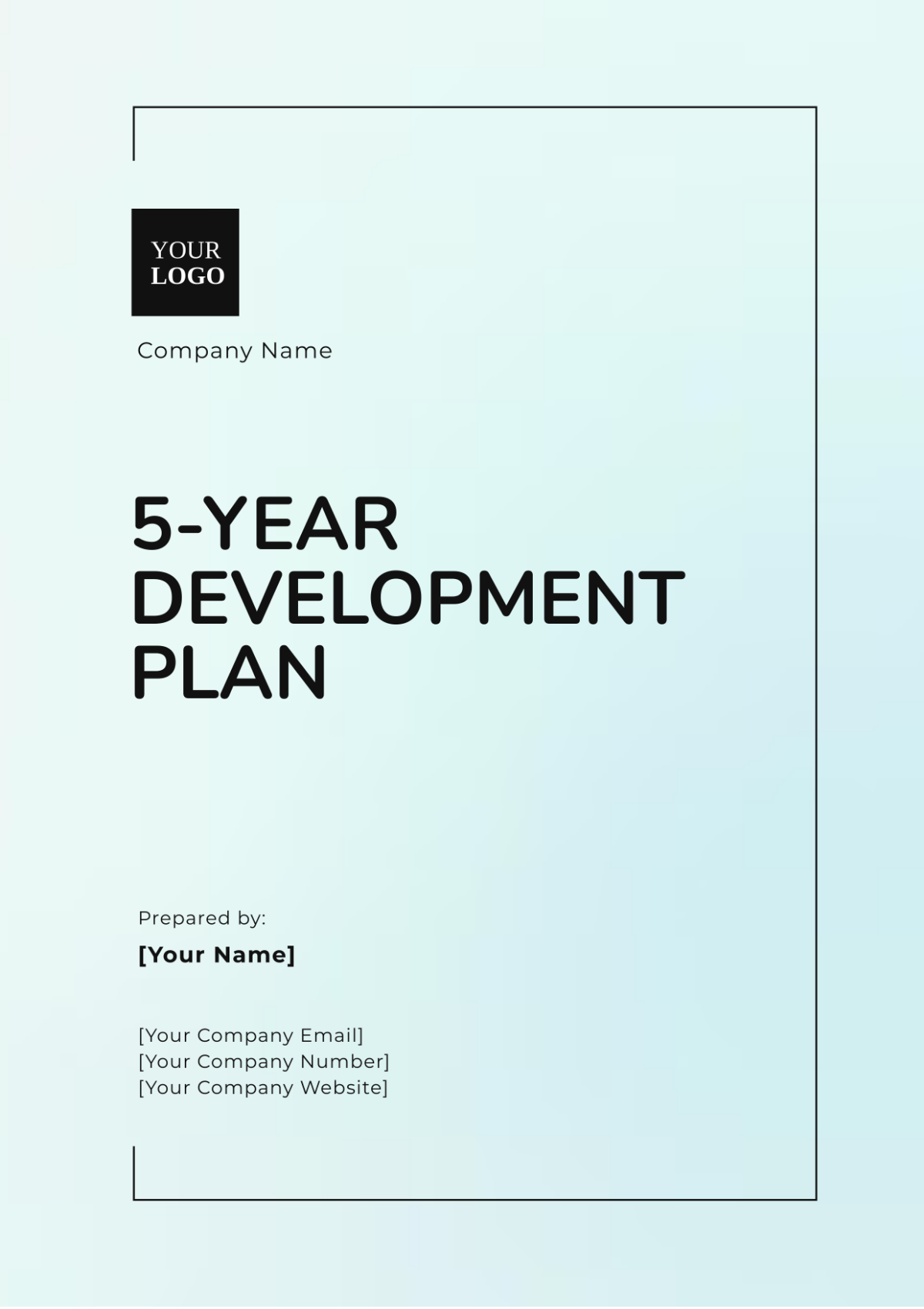 5-Year Development Plan Template - Edit Online & Download