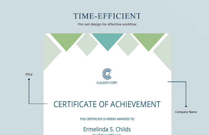 Milestones Certificate Template