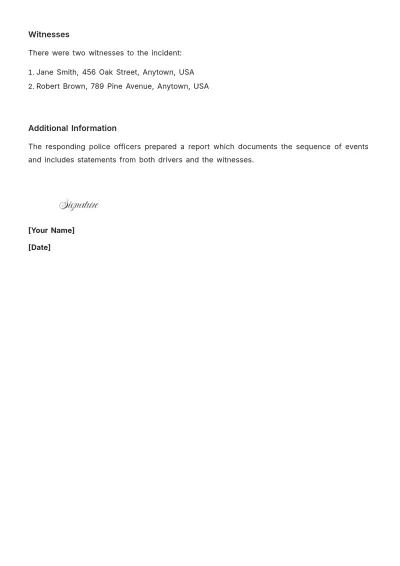 Free Affidavit Statement Template to Edit Online