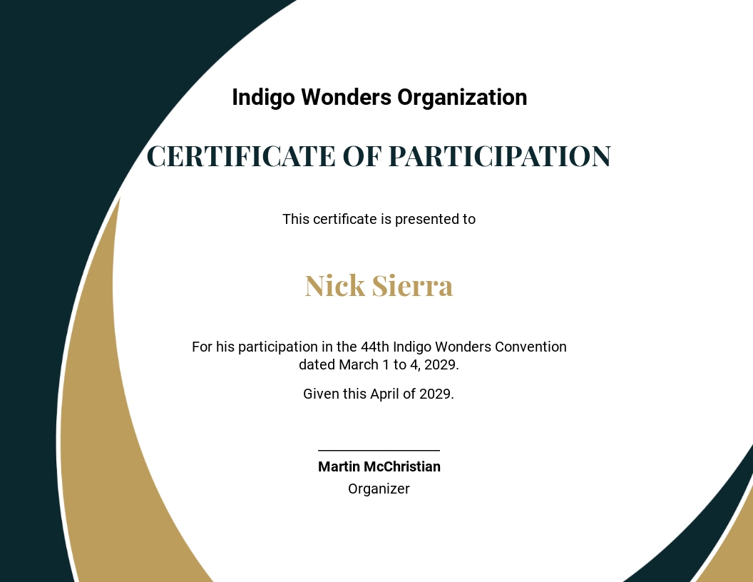 Internship Completion Certificate Template - Word | PSD | InDesign