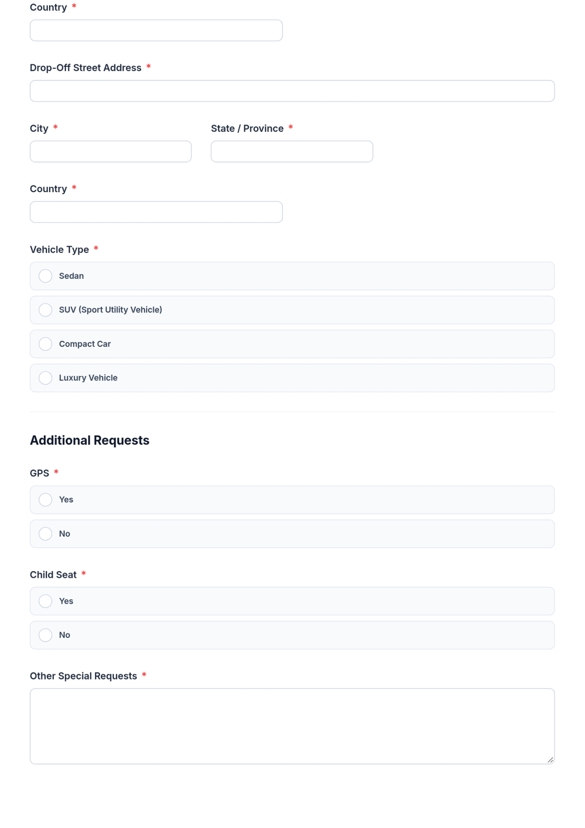 Free Car Rental Reservation Form Template & AI Maker Free Car Rental Reservation Form Template & AI Maker