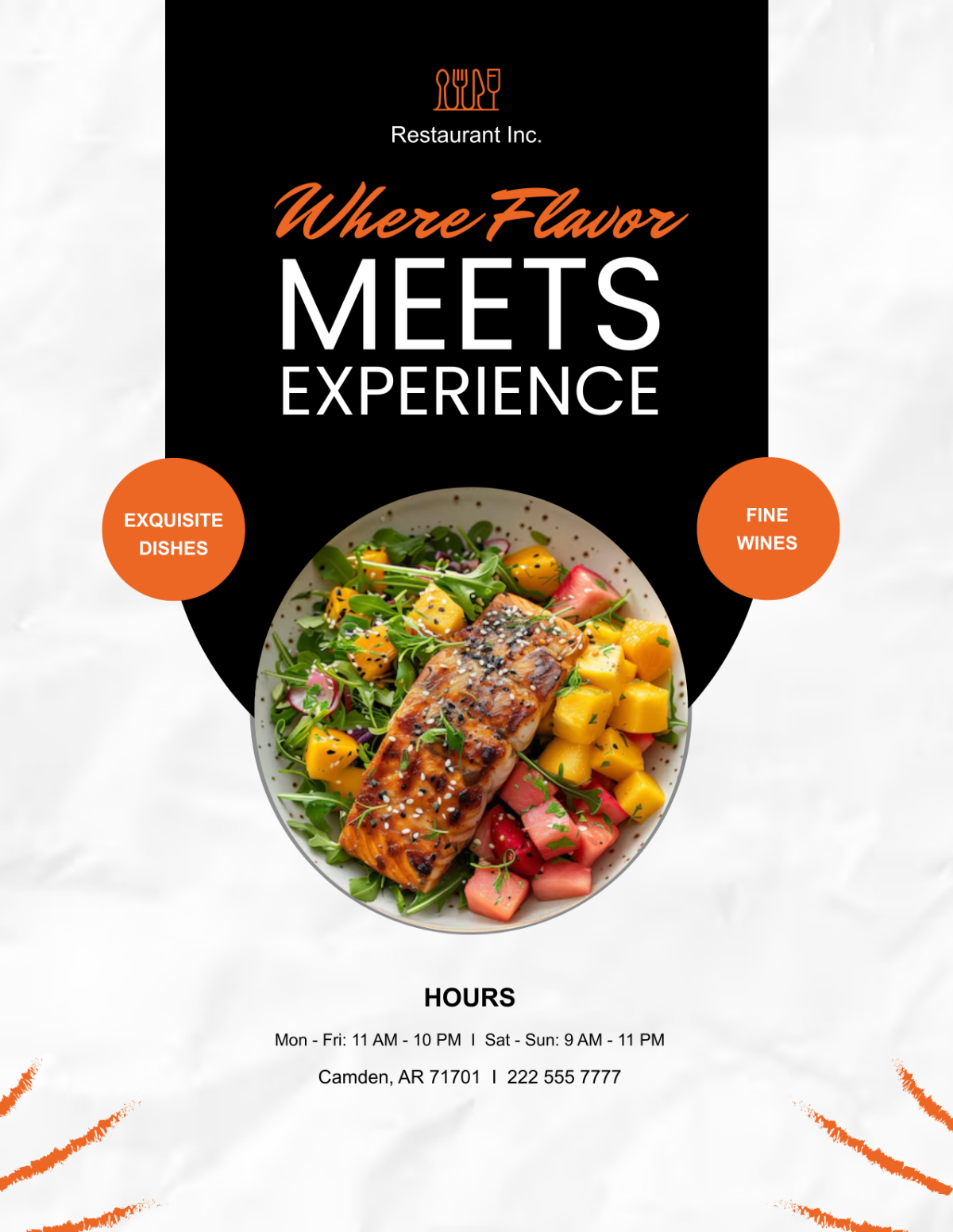 Colorful Restaurant Flyer