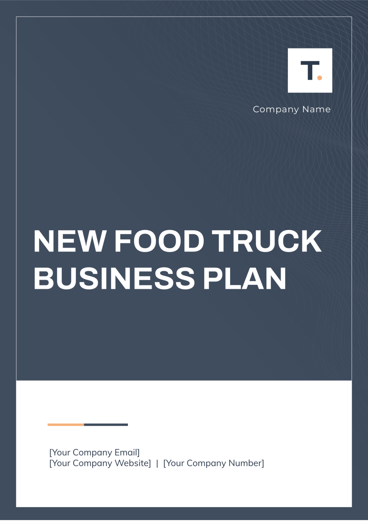 New Food Truck Business Plan Design Template