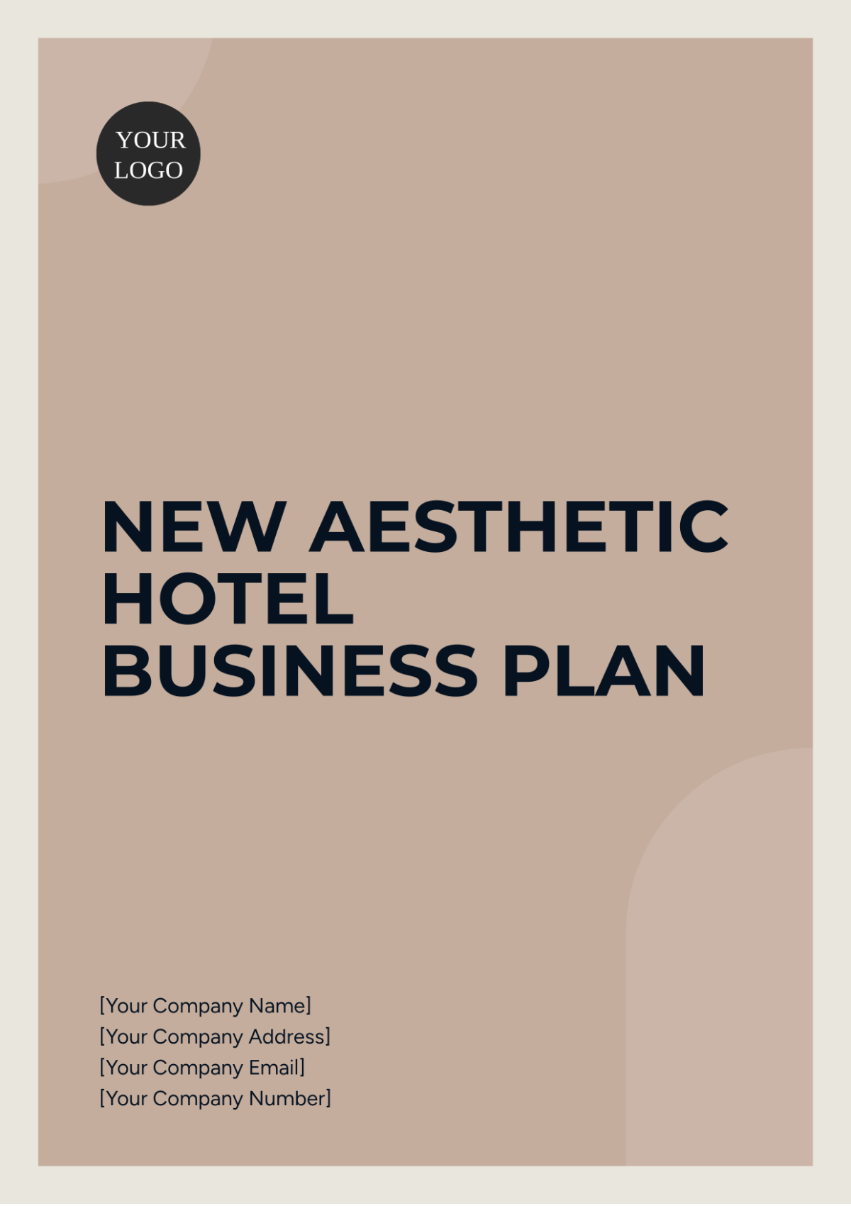 New Aesthetic Hotel Business Plan Template