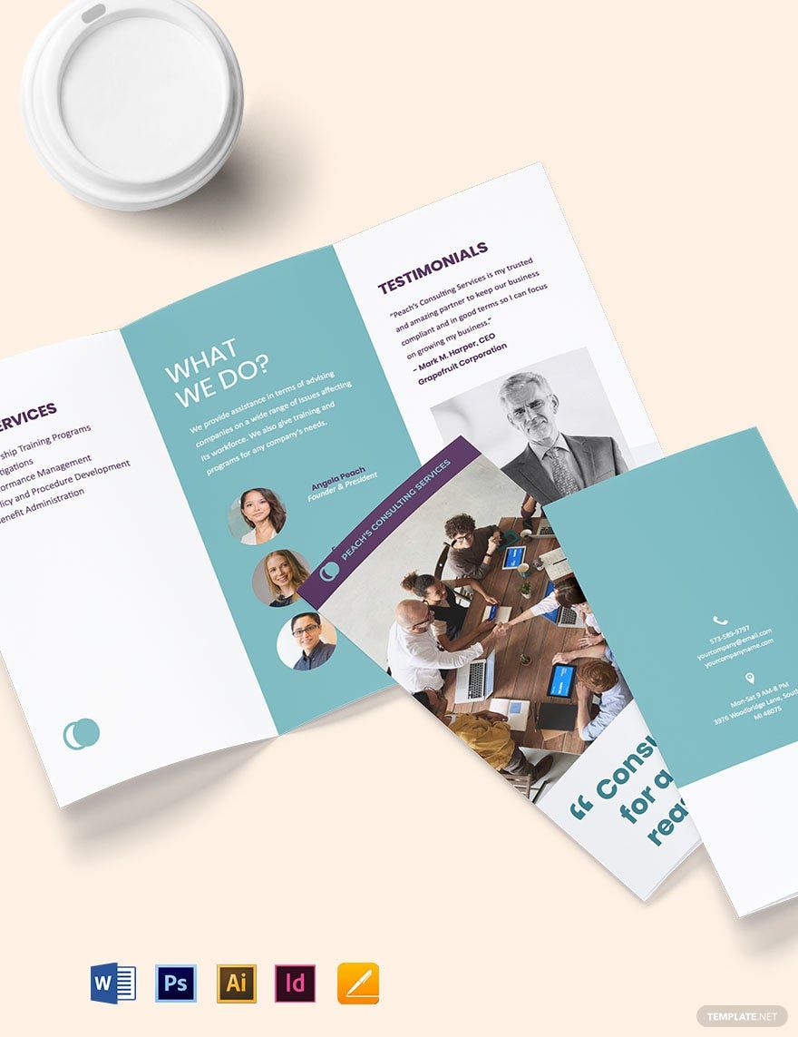 hr consulting brochure microsoft word template free