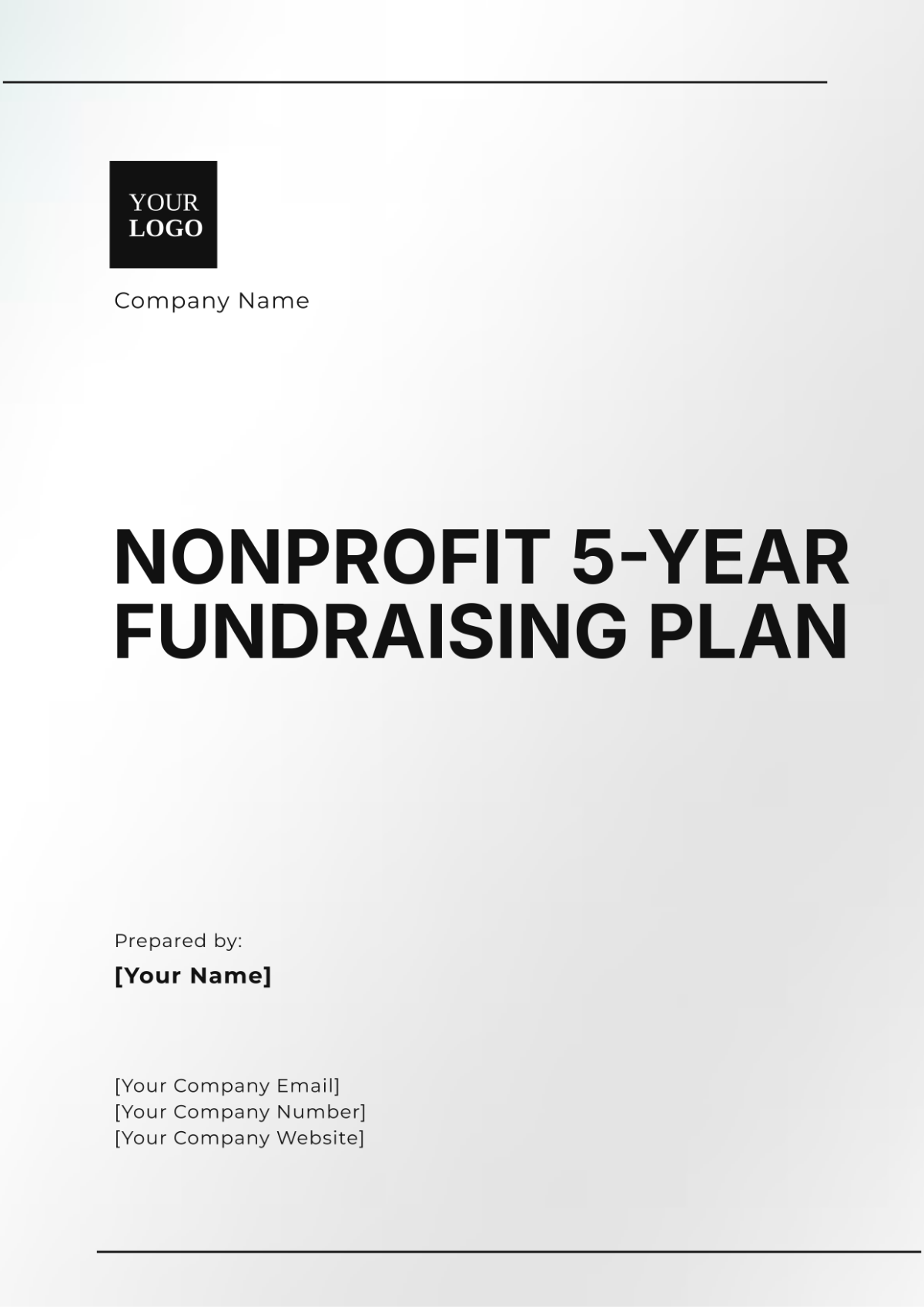 Nonprofit 5-Year Fundraising Plan Template - Edit Online & Download