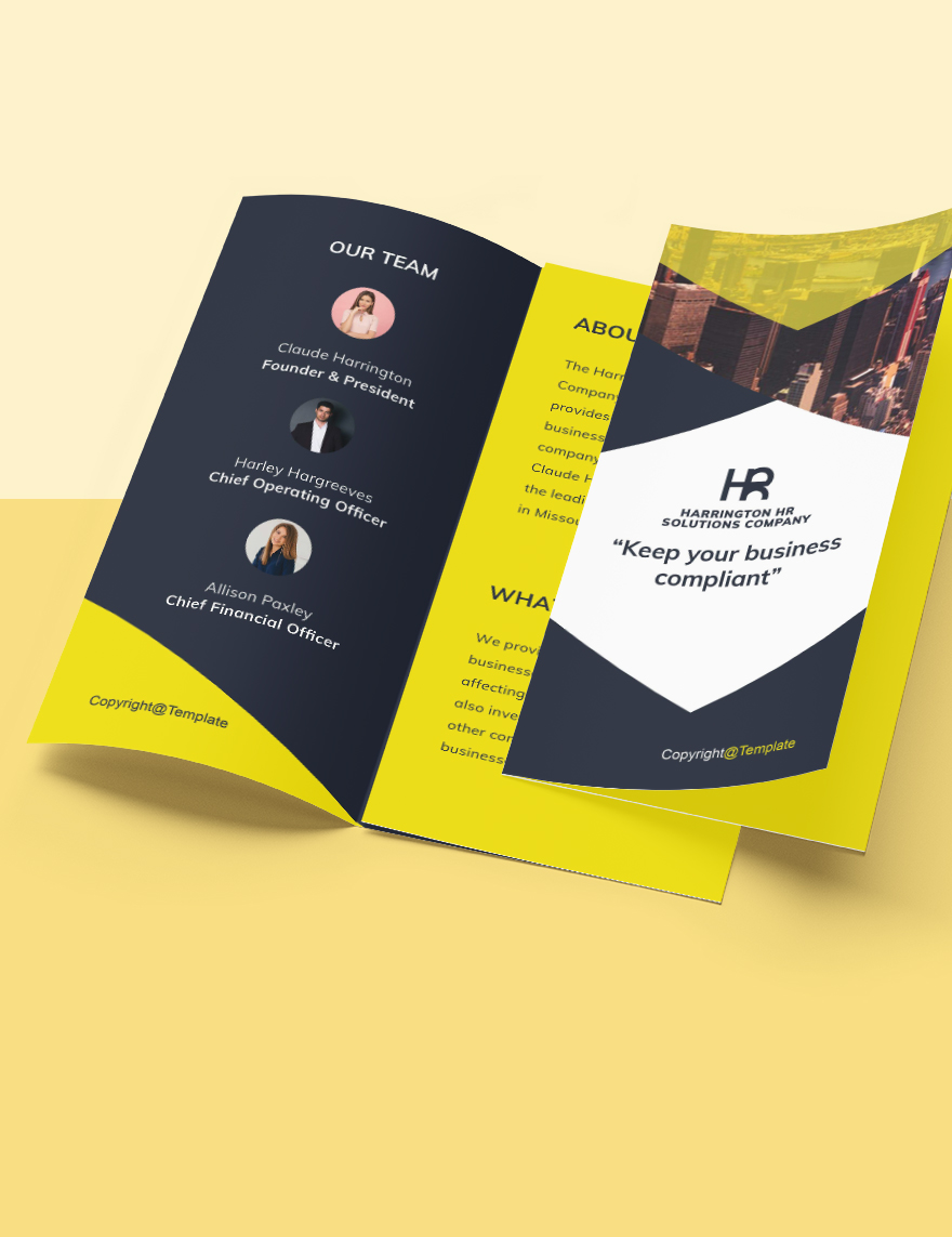 Creative HR Brochure Template