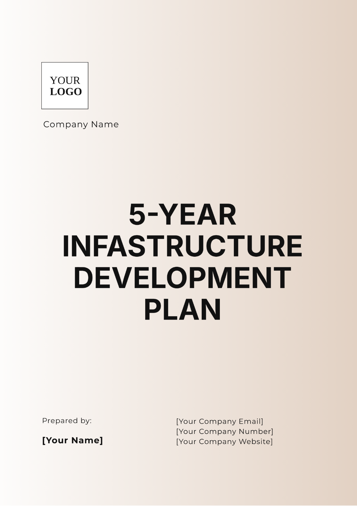 5-Year Infrastructure Development Plan Template - Edit Online & Download