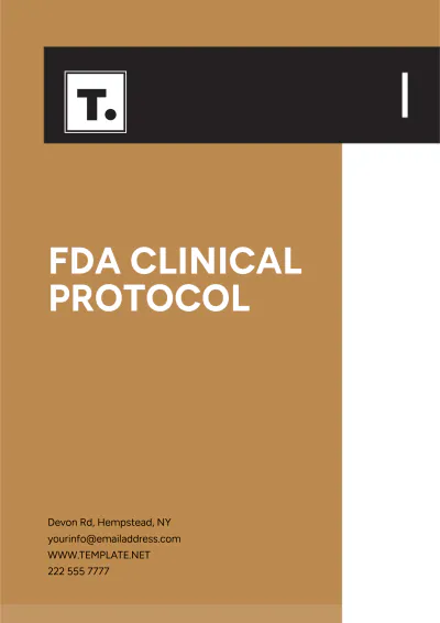 Free FDA Clinical Protocol Template to Edit Online