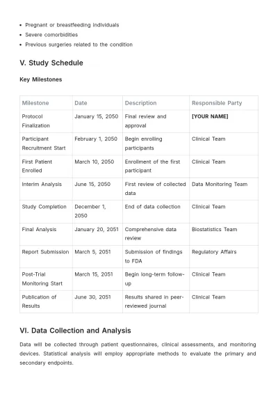 Free FDA Clinical Protocol Template to Edit Online