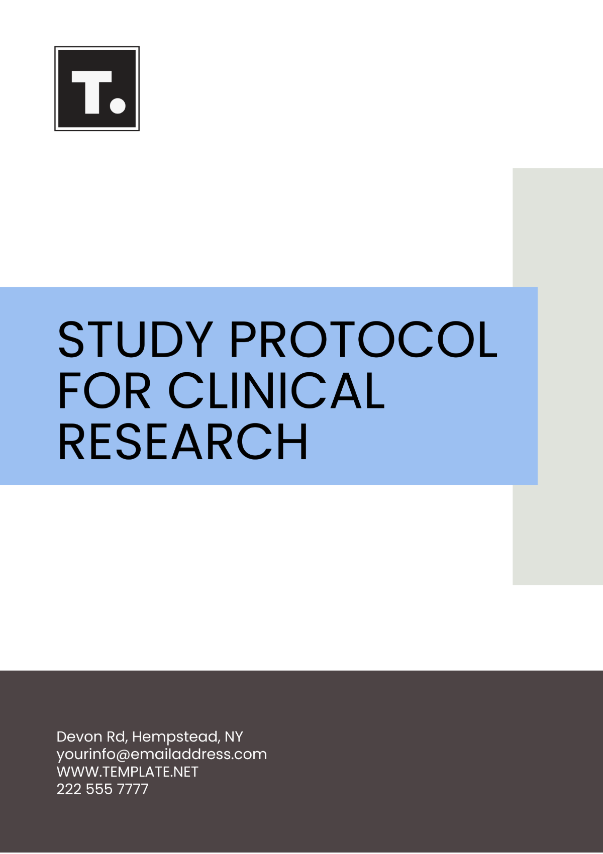 Study Protocol for Clinical Research Template - Edit Online & Download