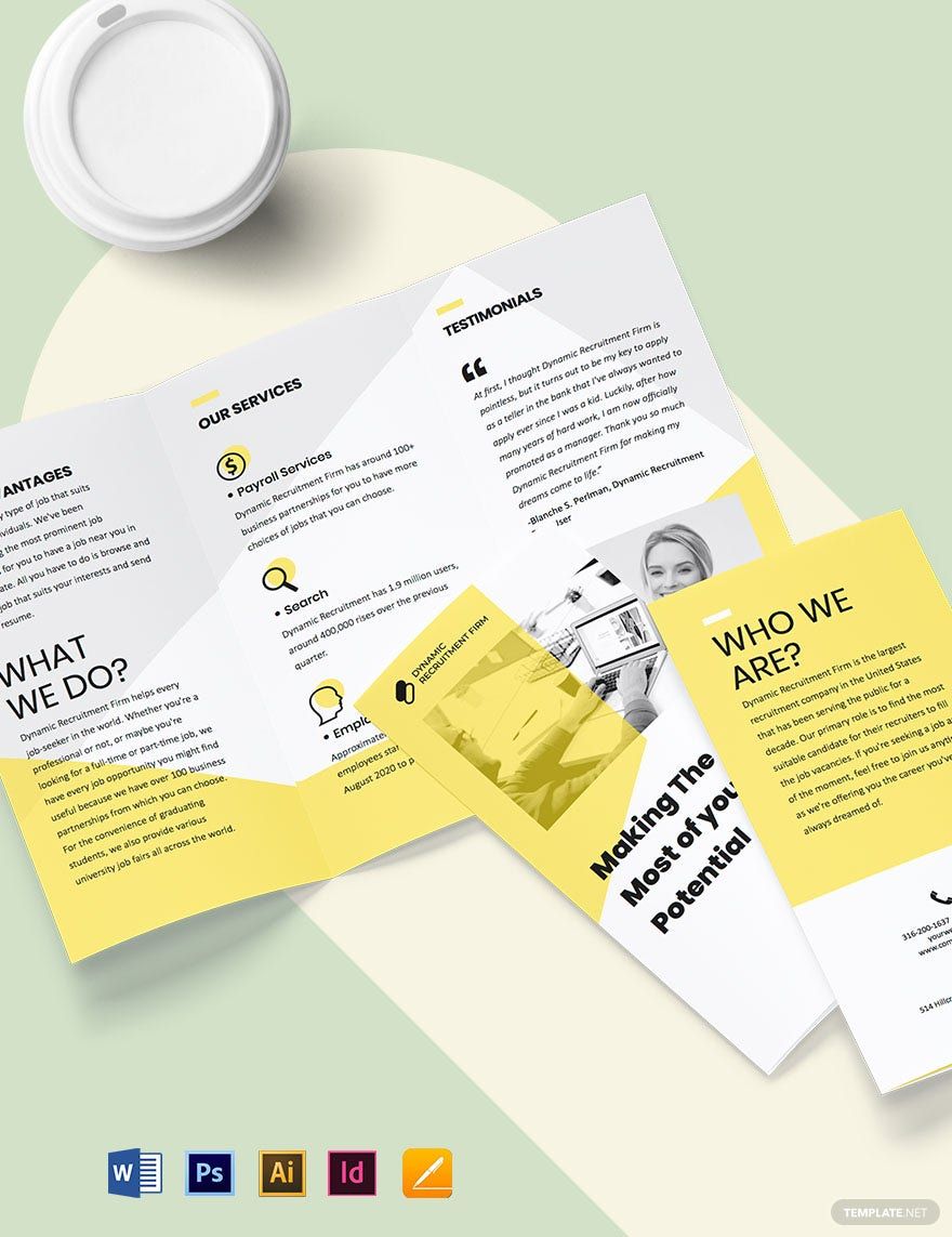 Recruiter Brochure Template Download in Word, Google Docs, PDF