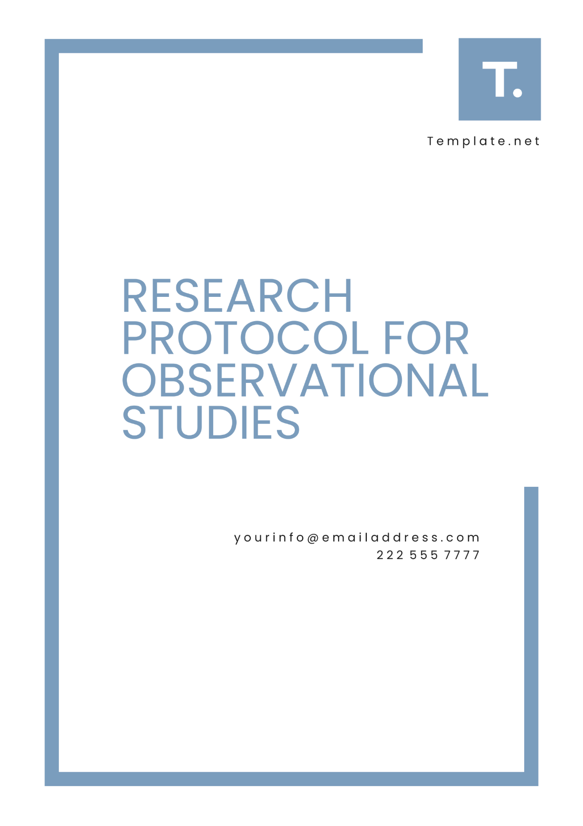 Research Protocol for Observational Studies Template - Edit Online & Download