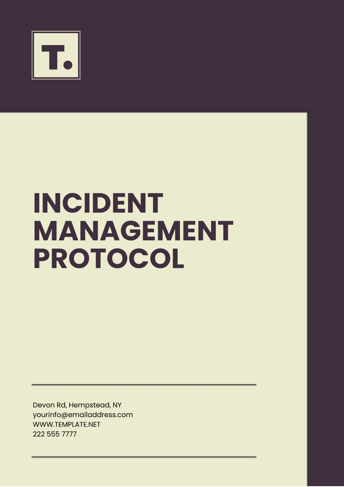 Incident Management Protocol Template - Edit Online & Download