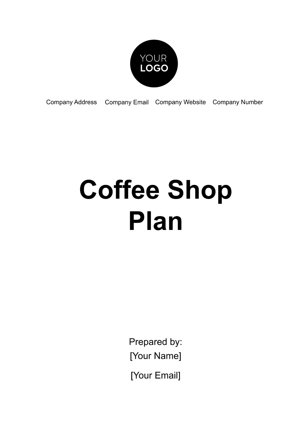 Coffee Shop Plan Template - Edit Online & Download