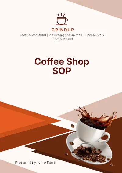 Free Coffee Shop SOP Template to Edit Online