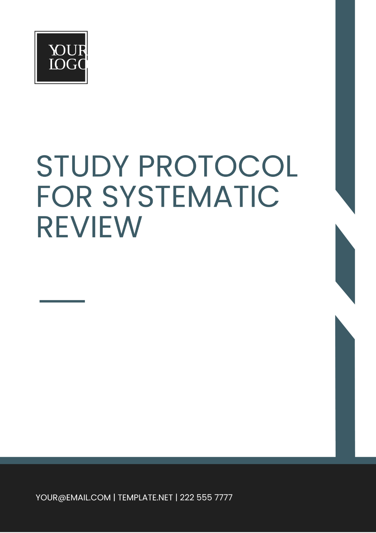 Study Protocol for Systematic Review Template - Edit Online & Download