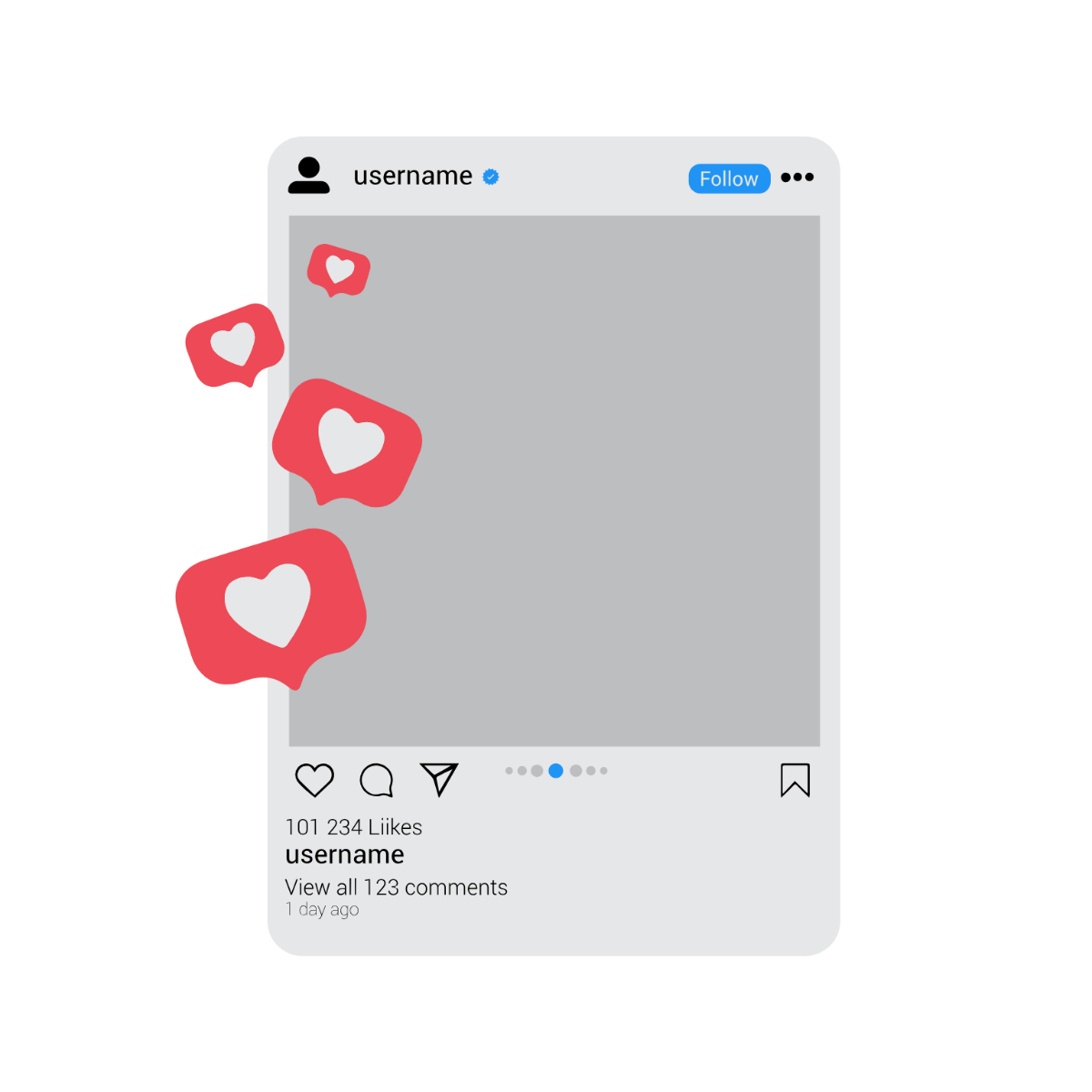 Instagram Post Clipart - Edit Online | Template.net