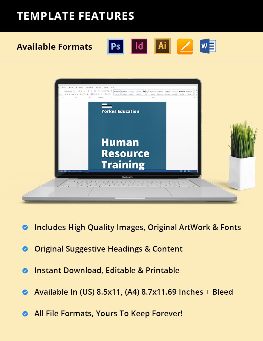 HR Training Brochure Template