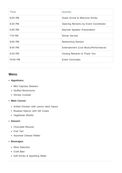 Free Banquent Event for Professional Template to Edit Online