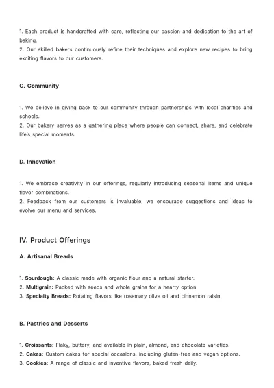 Free Bakery Statement Template to Edit Online