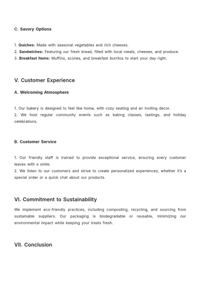Free Bakery Statement Template to Edit Online