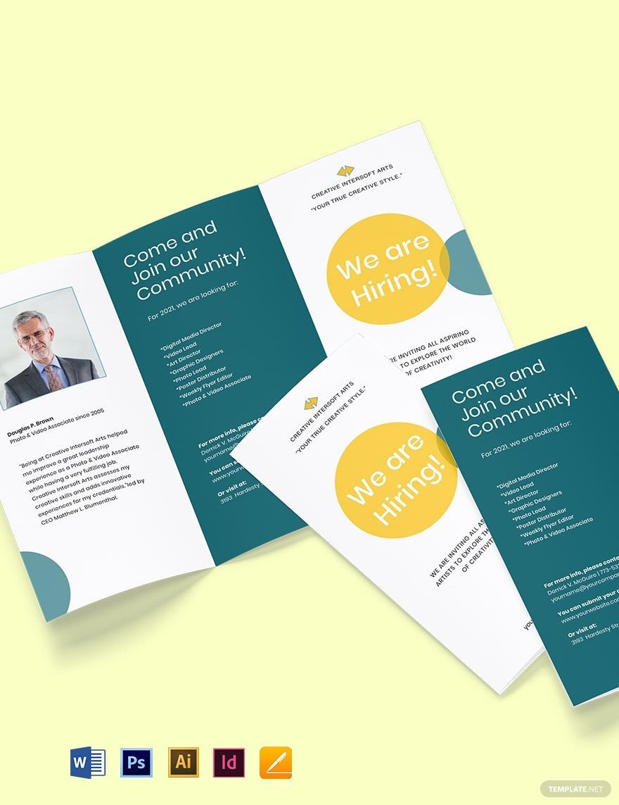 Employment and Hiring Brochure Template