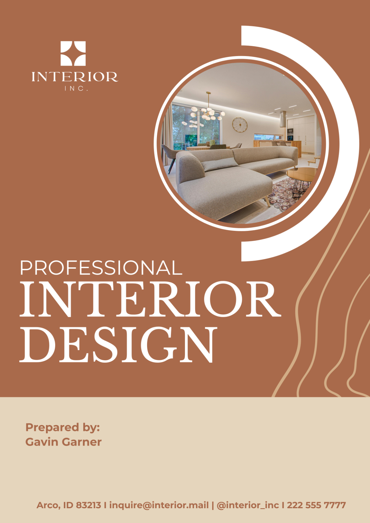 Professional Interior Design Cover Page