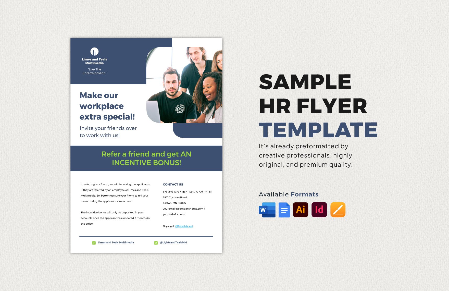 Sample HR Flyer Template