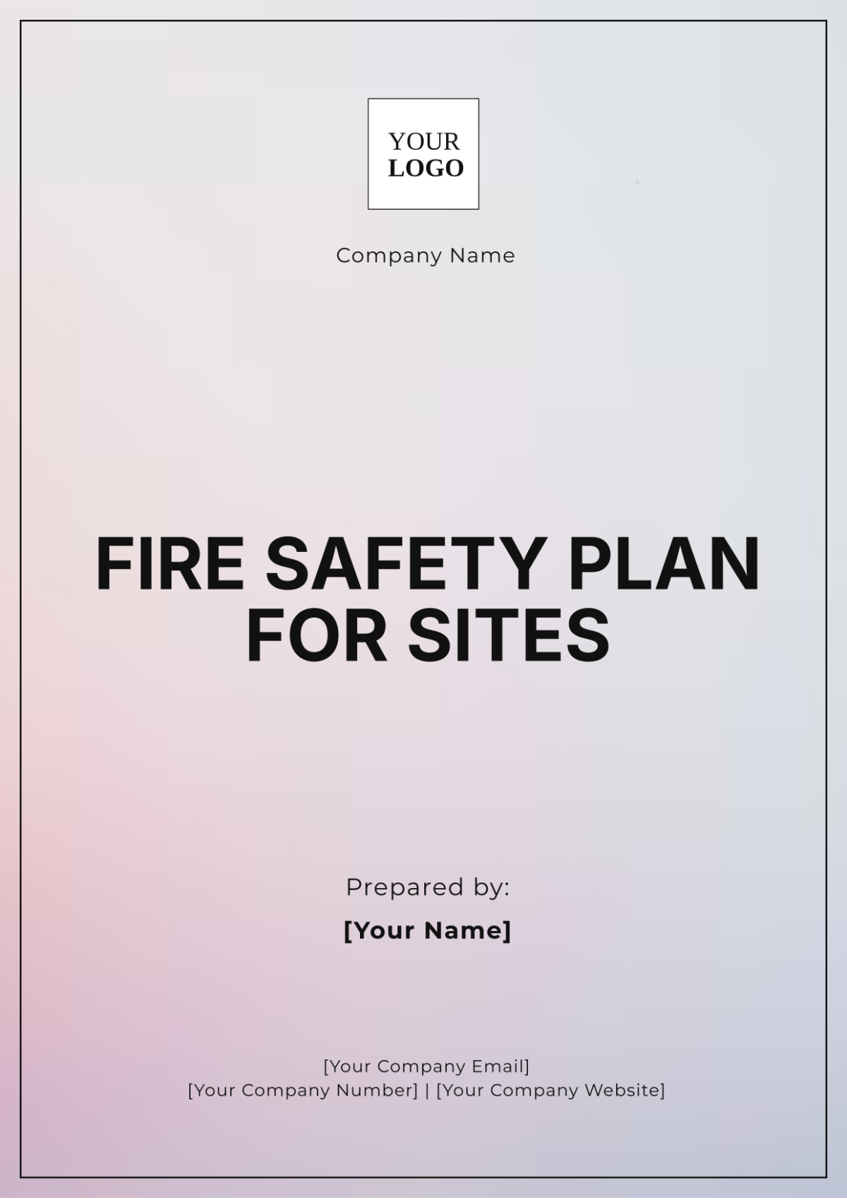 Fire Safety Plan for Sites Template - Edit Online & Download