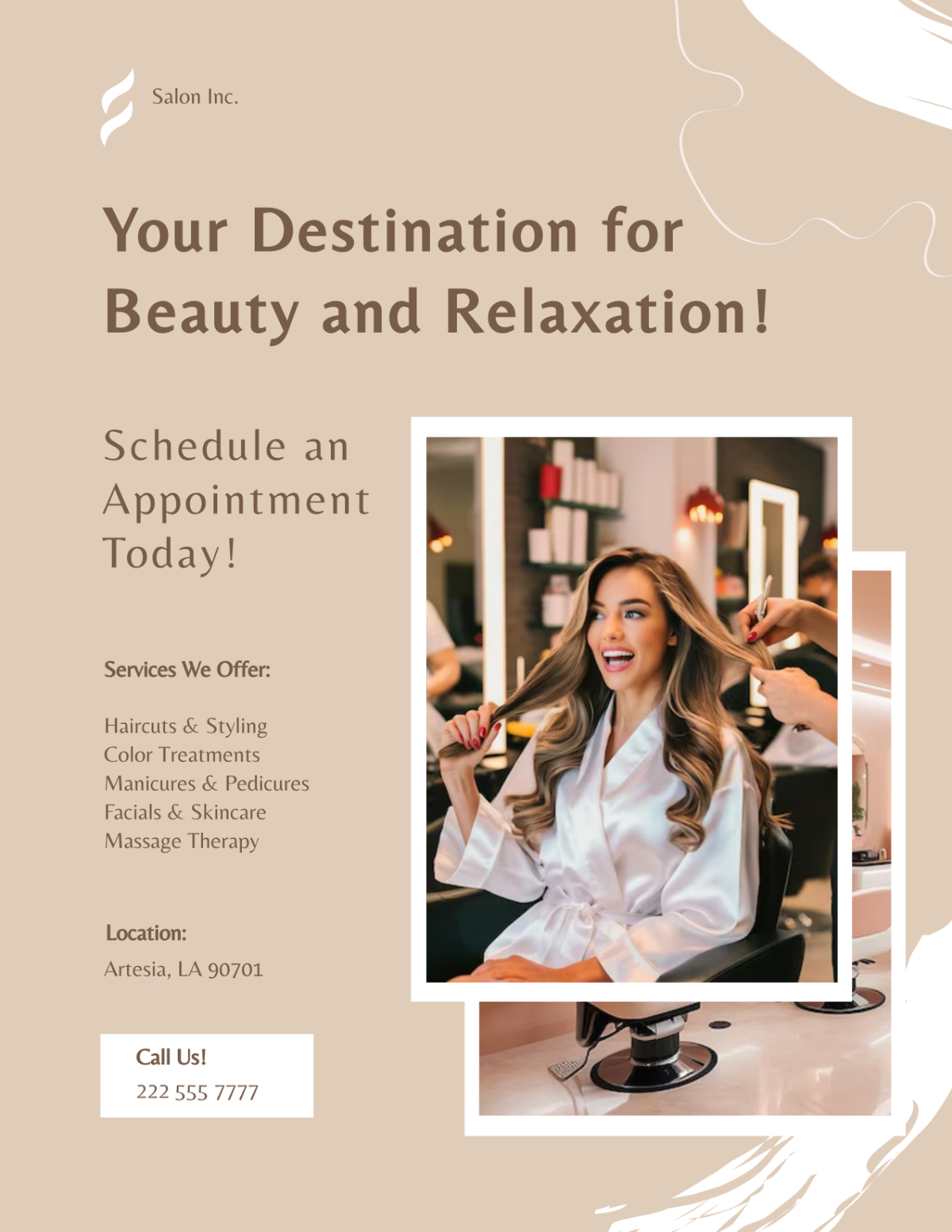 Salon Appointment Flyer