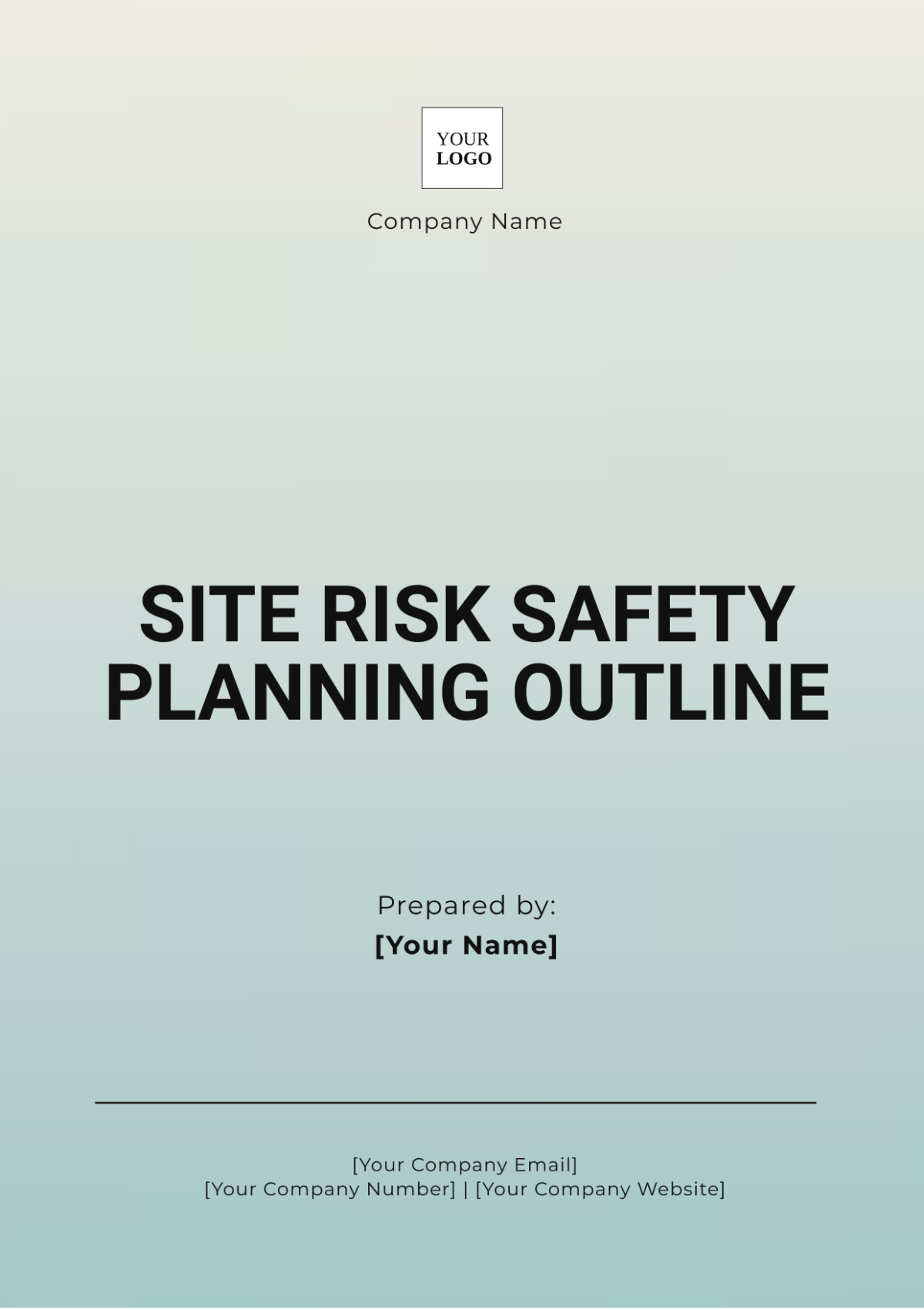 Site Risk Safety Planning Outline Template - Edit Online & Download