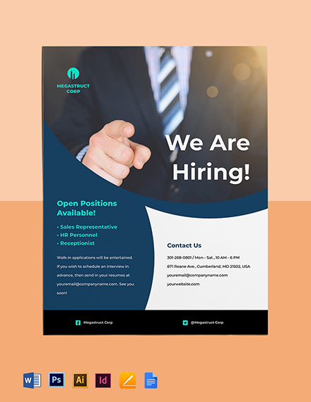  We Are Hiring Template In Word Format 