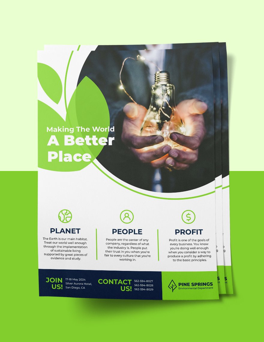 Corporate Social Responsibility Flyer Template