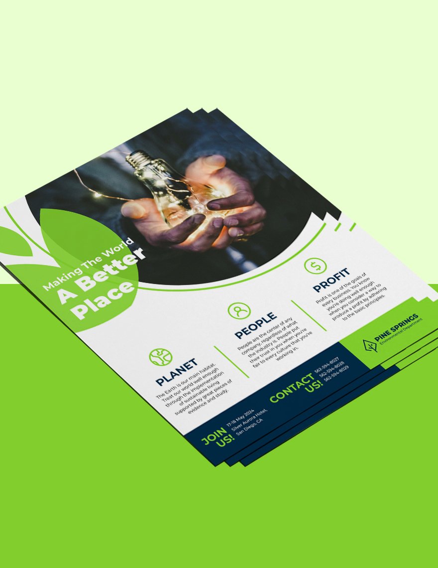 Corporate Social Responsibility Flyer Template