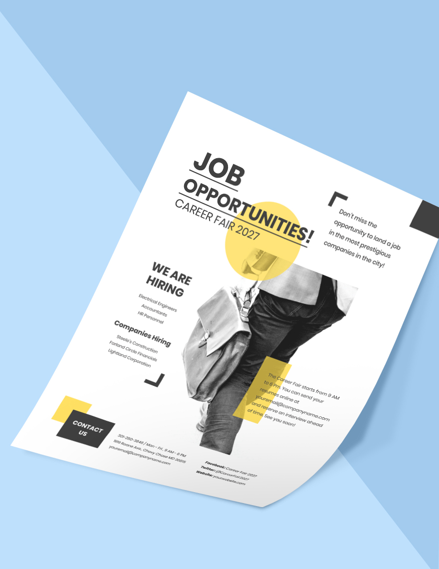 Job Opportunity Flyer Template