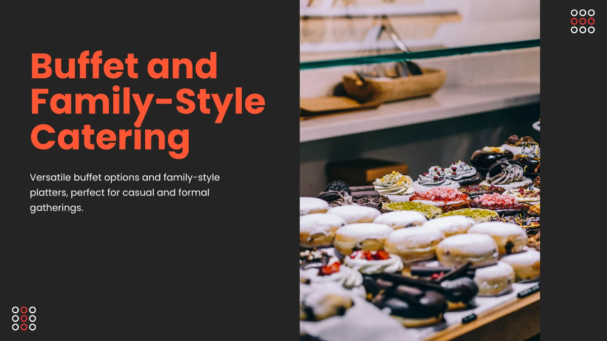 Free Catering Presentation Template to Edit Online