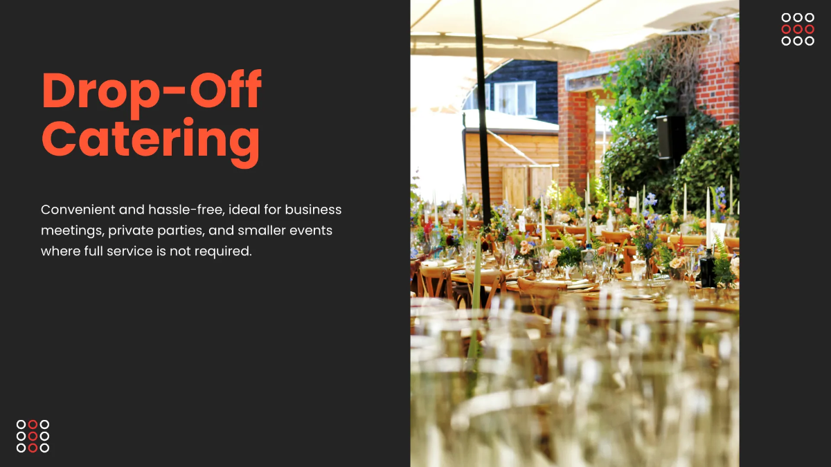 Free Catering Presentation Template to Edit Online