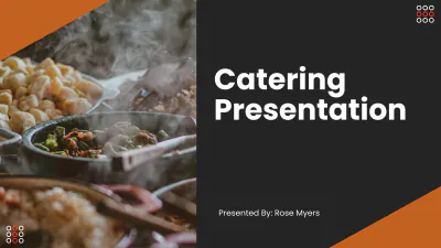 Free Catering Presentation Template to Edit Online