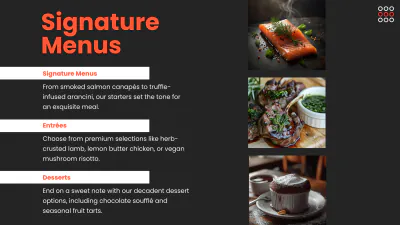 Free Catering Presentation Template to Edit Online