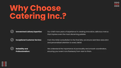 Free Catering Presentation Template to Edit Online