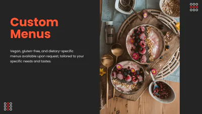 Free Catering Presentation Template to Edit Online