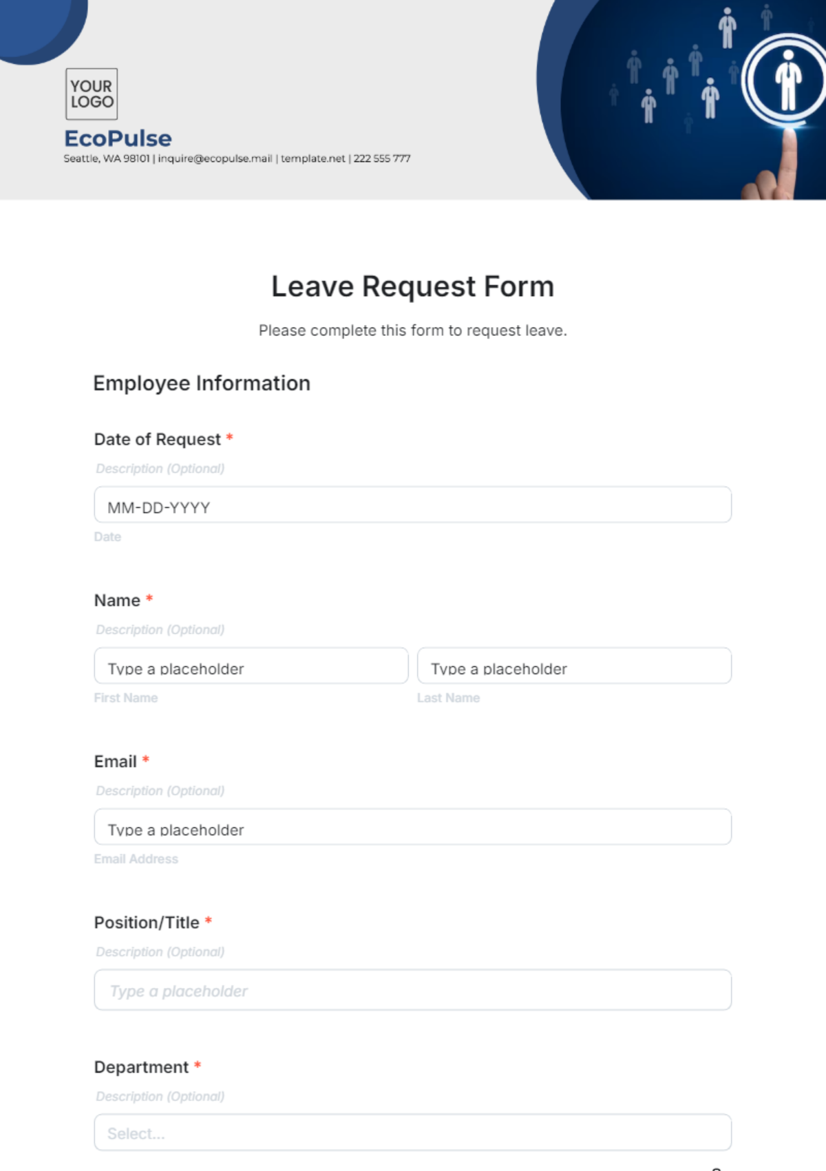 Free Helpdesk Request Form Template to Edit Online