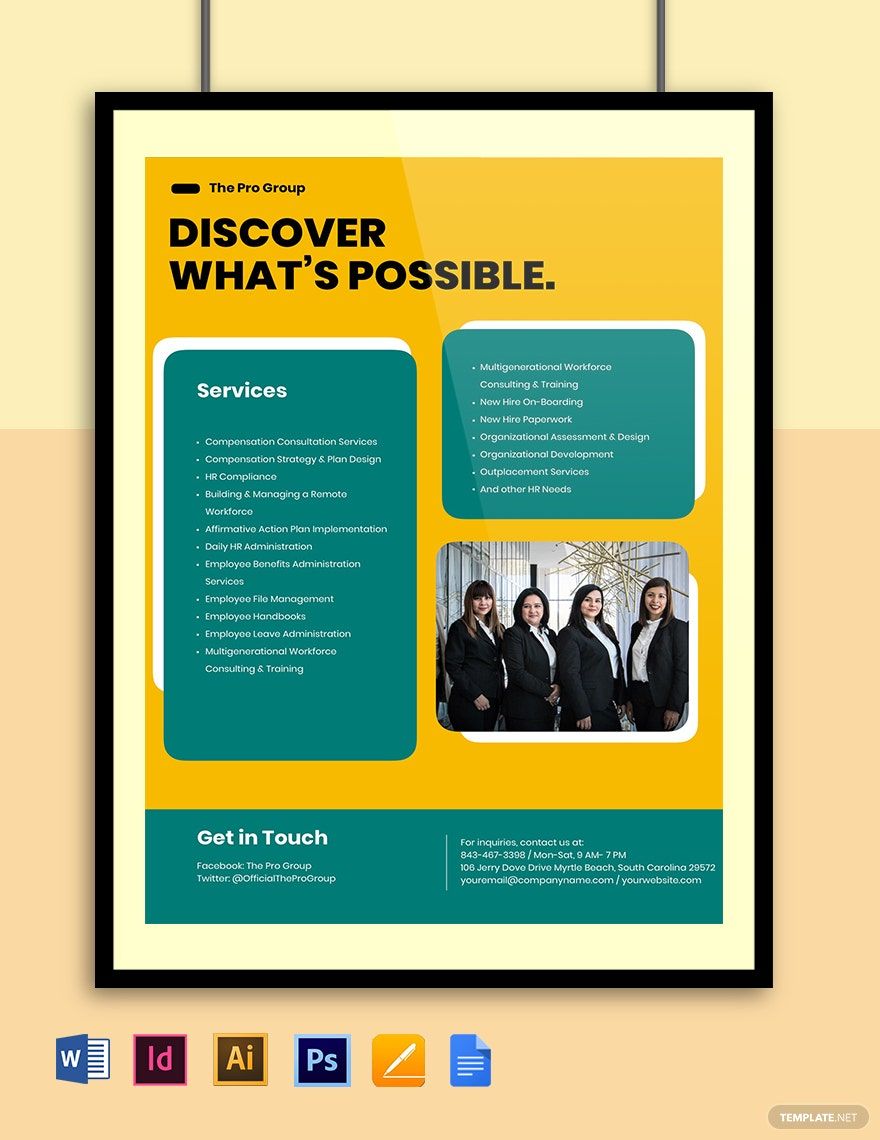Free HR Consulting Flyer Template in Word, Google Docs, Illustrator, PSD, Apple Pages
