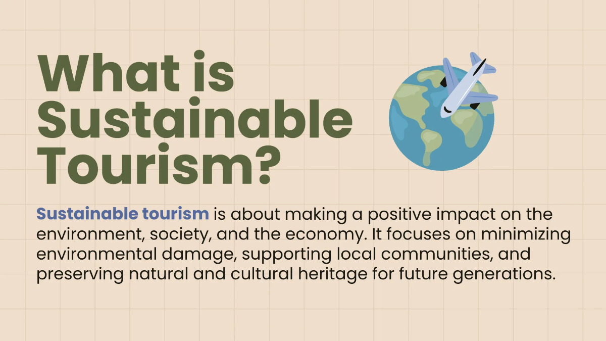 Free World Tourism Day Presentation Template to Edit Online