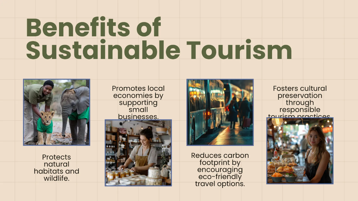 Free World Tourism Day Presentation Template to Edit Online