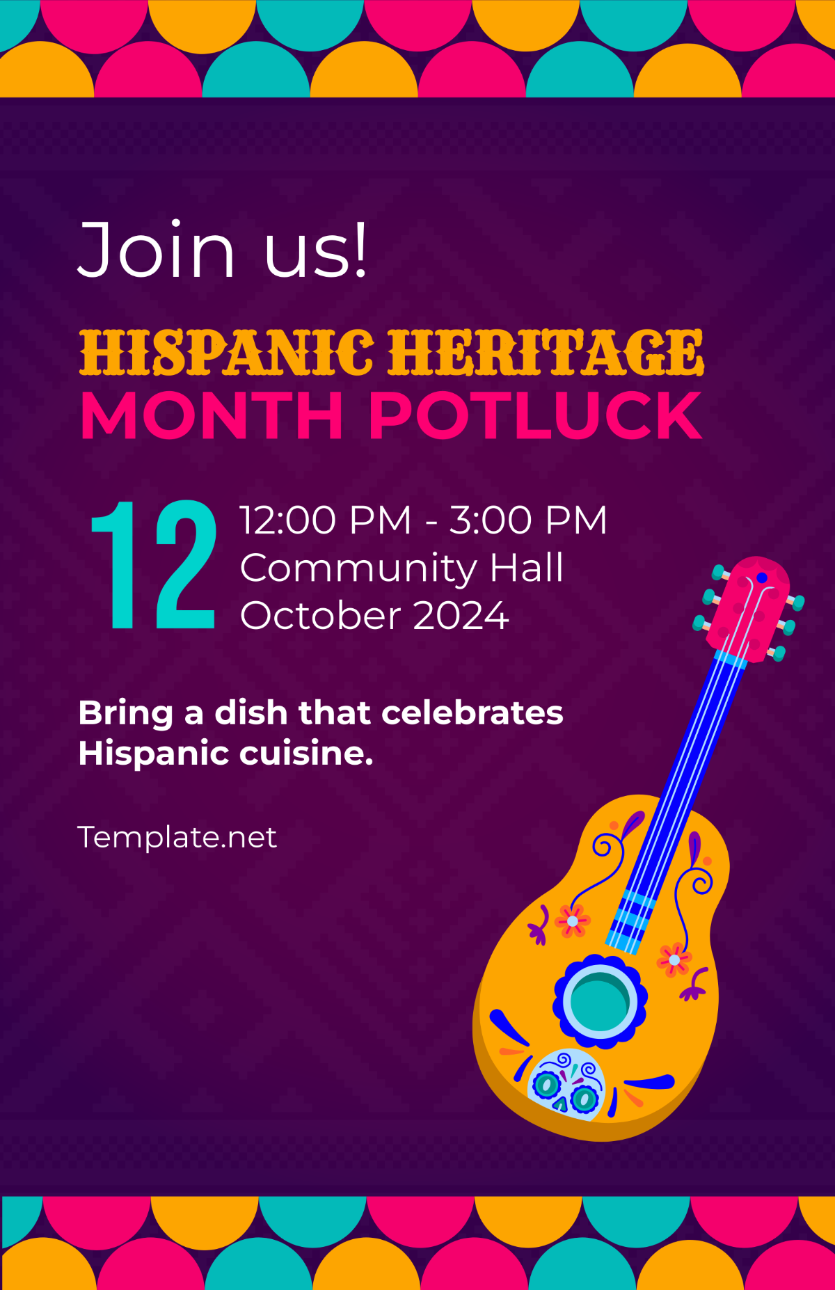 Hispanic Heritage Month Potluck Template