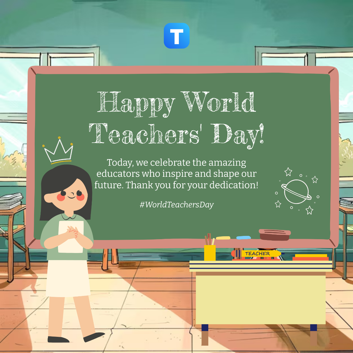 World Teachers Day Instagram Post