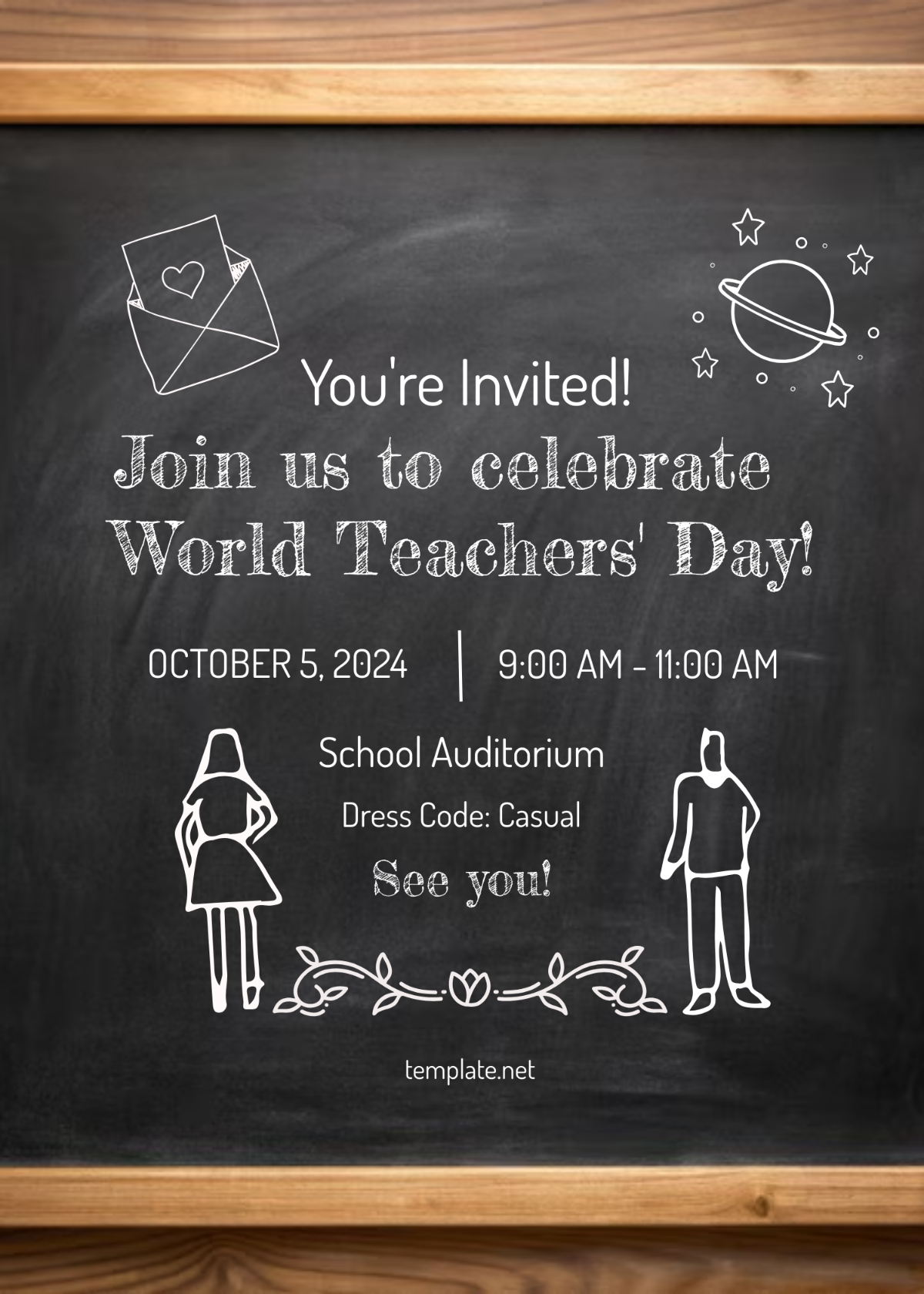 World Teachers Day Event Invitation Template