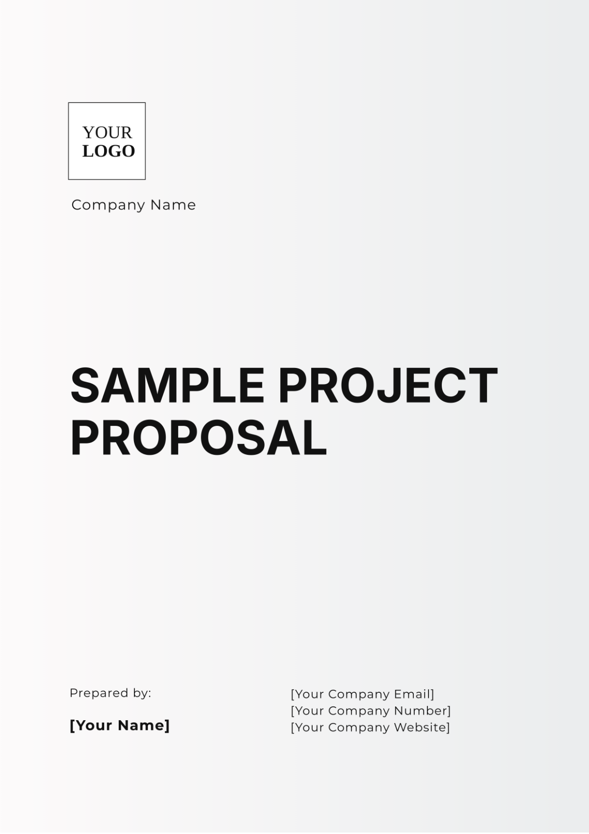 Sample Project Proposal Template - Edit Online & Download